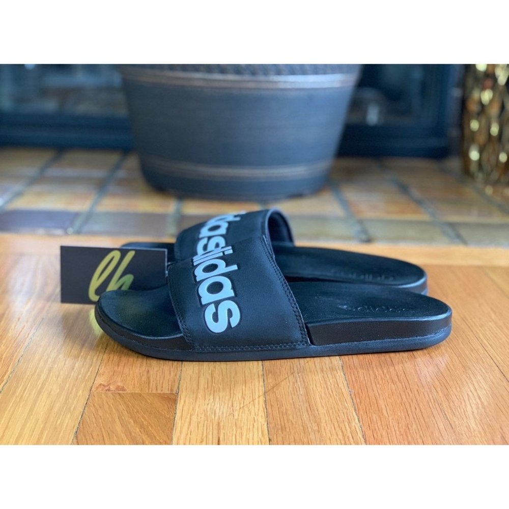 Size 12 Adidas Adilette Comfort Slide "Black"